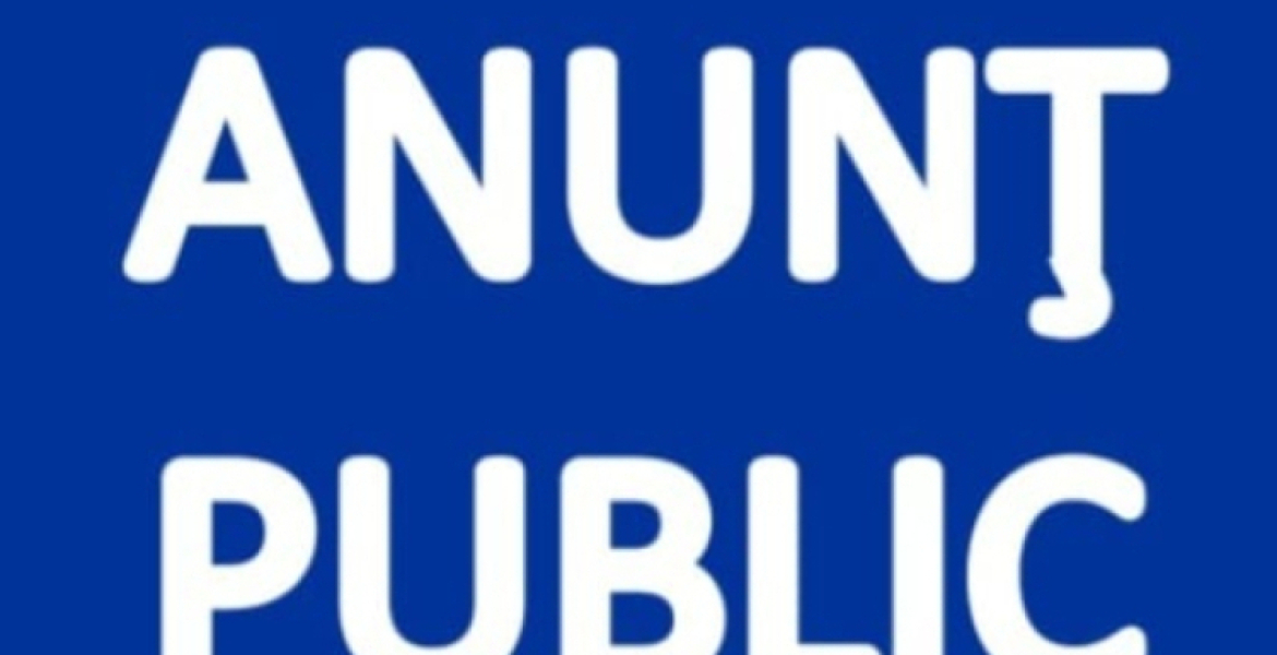 Anunt concurs recrutare 
